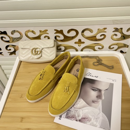 Loro Piana Womens Mens Shoes Loafers Casual Design Luxury Brand Fashion Shoes for Women with Original Box