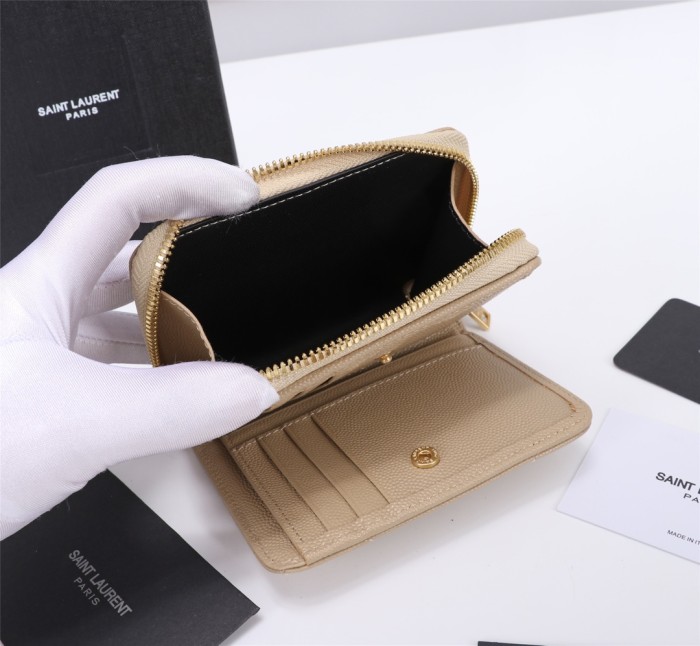 Saint Laurent YSL Womens Bag Designer Luxury Brand Women Wallets Coin Purse with Original Box