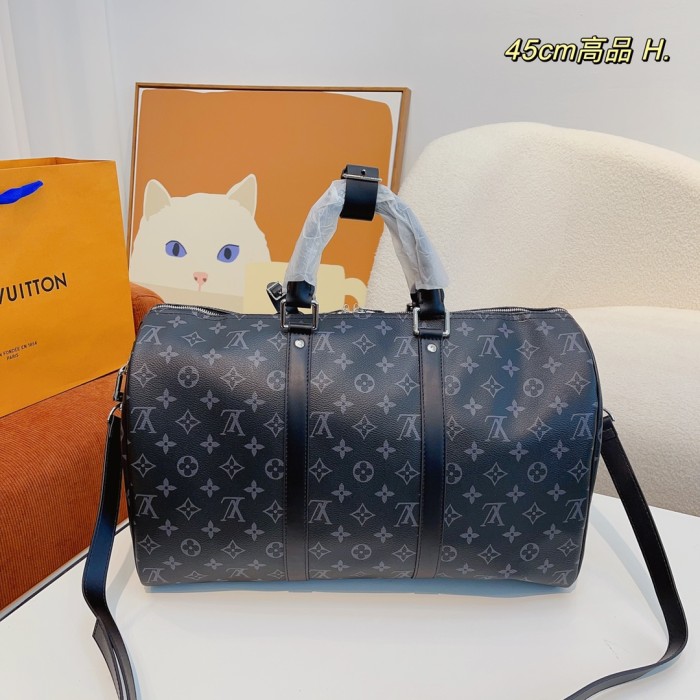 Louis Vuitton Womens and Mens Unisex Bags Luxury Brand LV Keepall Bandoulière 45 Fashion Design Travel Bag