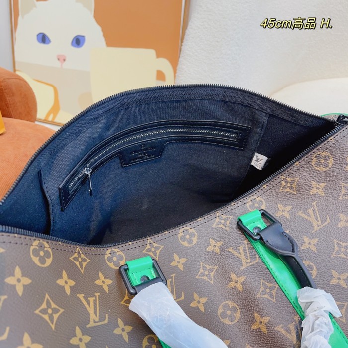 Louis Vuitton Womens and Mens Unisex Bags Luxury Brand LV Keepall Bandoulière 45 Fashion Design Travel Bag