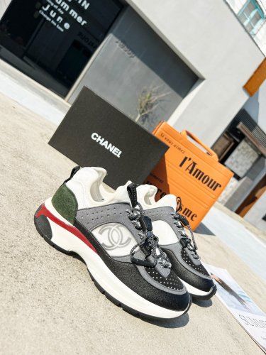 Chanel Women Shoes Sneakers Luxury Brand Sports Shoes Breathable Design with Original Box