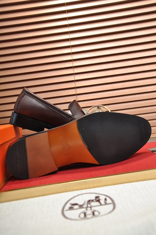 Hermes Mens Casual Shoes Fashion Dress Shoes for Men Luxury Brand with Original Box