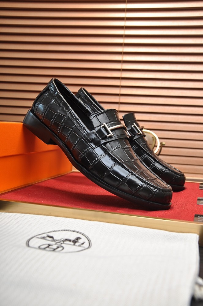 Hermes Mens Casual Shoes Fashion Dress Shoes for Men Luxury Brand with Original Box