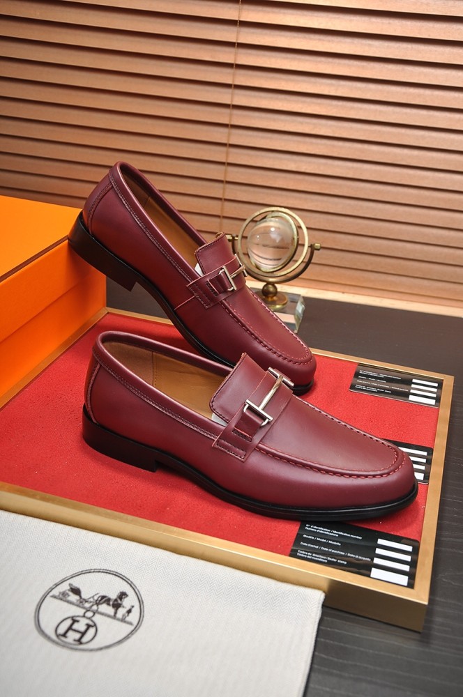 Hermes Mens Casual Shoes Fashion Dress Shoes for Men Luxury Brand with Original Box