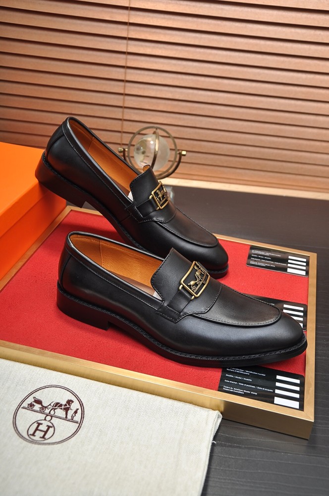 Hermes Mens Casual Shoes Fashion Dress Shoes for Men Luxury Brand with Original Box