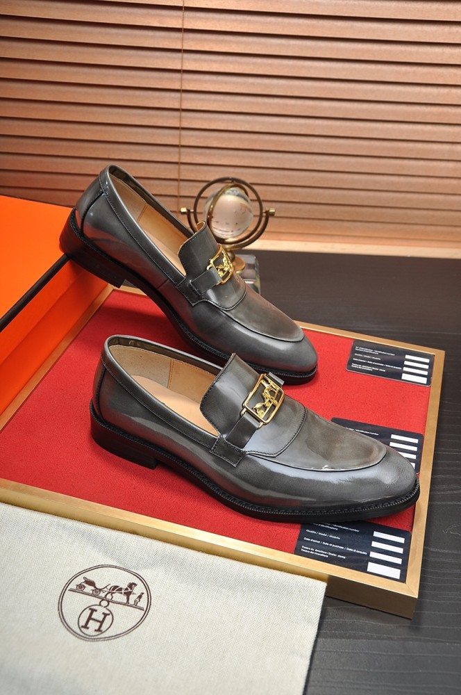 Hermes Mens Casual Shoes Fashion Dress Shoes for Men Luxury Brand with Original Box
