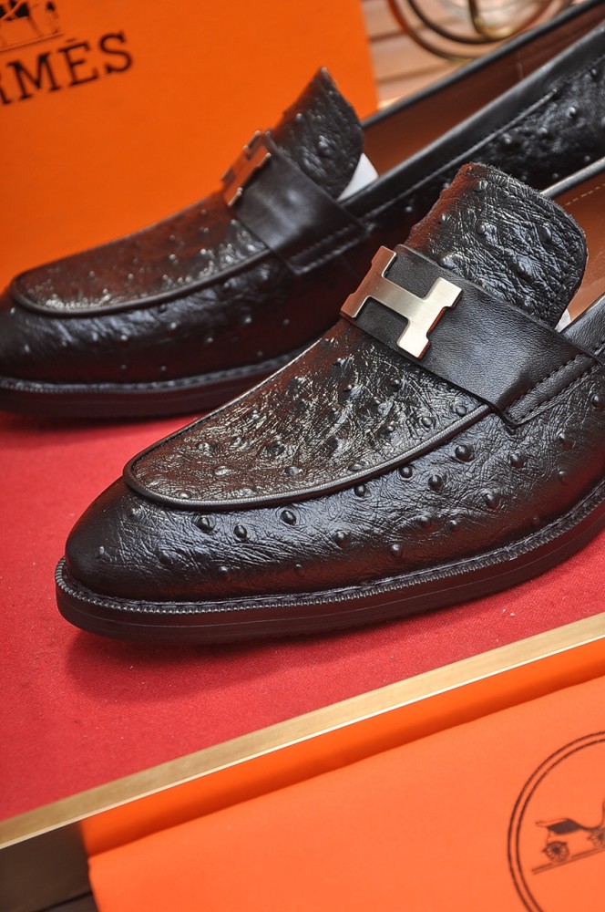 Hermes Mens Casual Shoes Fashion Dress Shoes for Men Luxury Brand with Original Box