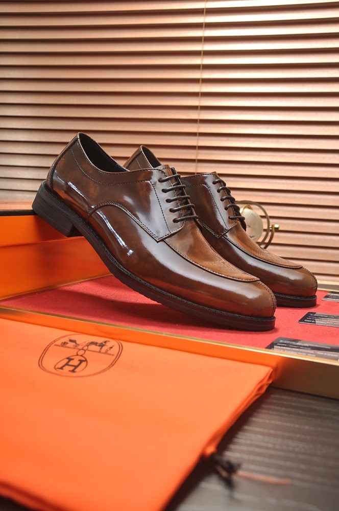 Hermes Mens Casual Shoes Fashion Dress Shoes for Men Luxury Brand with Original Box