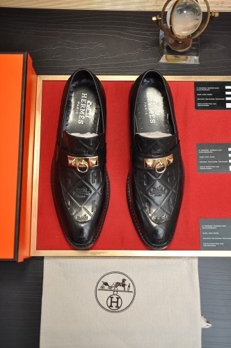 Hermes Mens Casual Shoes Fashion Dress Shoes for Men Luxury Brand with Original Box