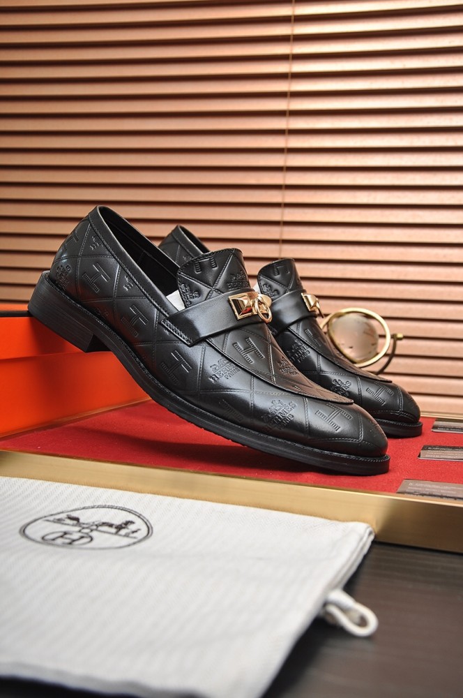 Hermes Mens Casual Shoes Fashion Dress Shoes for Men Luxury Brand with Original Box