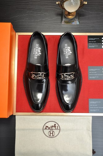 Hermes Mens Casual Shoes Fashion Dress Shoes for Men Luxury Brand with Original Box