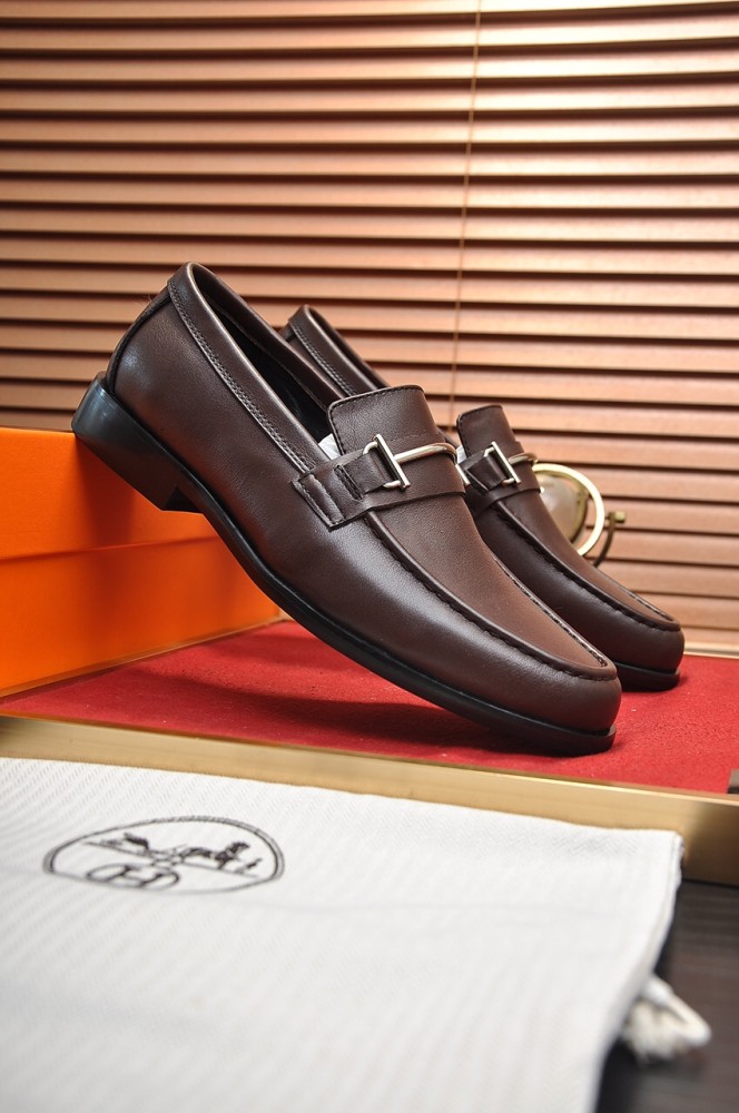 Hermes Mens Casual Shoes Fashion Dress Shoes for Men Luxury Brand with Original Box