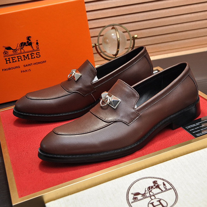 Hermes Mens Casual Shoes Fashion Dress Shoes for Men Luxury Brand with Original Box