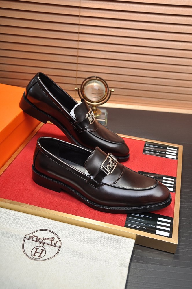 Hermes Mens Casual Shoes Fashion Dress Shoes for Men Luxury Brand with Original Box