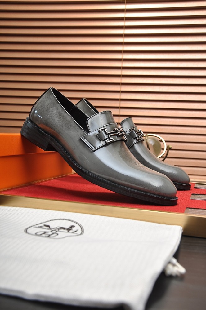 Hermes Mens Casual Shoes Fashion Dress Shoes for Men Luxury Brand with Original Box