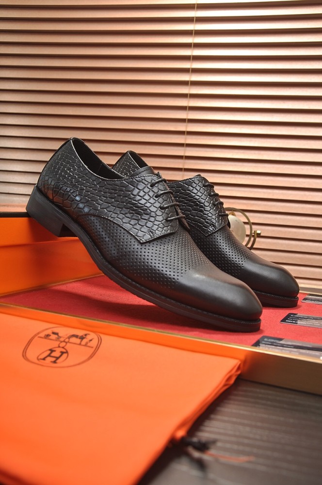 Hermes Mens Casual Shoes Fashion Dress Shoes for Men Luxury Brand with Original Box