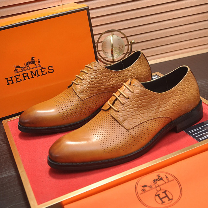 Hermes Mens Casual Shoes Fashion Dress Shoes for Men Luxury Brand with Original Box