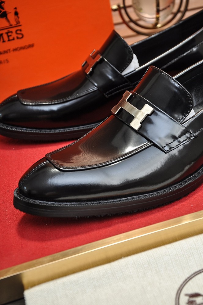 Hermes Mens Casual Shoes Fashion Dress Shoes for Men Luxury Brand with Original Box