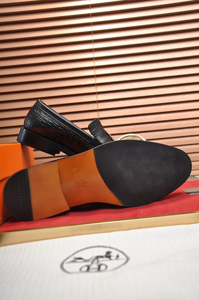 Hermes Mens Casual Shoes Fashion Dress Shoes for Men Luxury Brand with Original Box