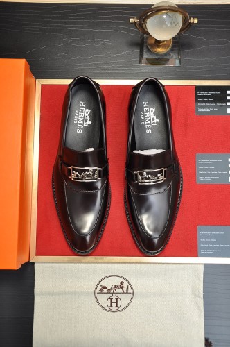 Hermes Mens Casual Shoes Fashion Dress Shoes for Men Luxury Brand with Original Box