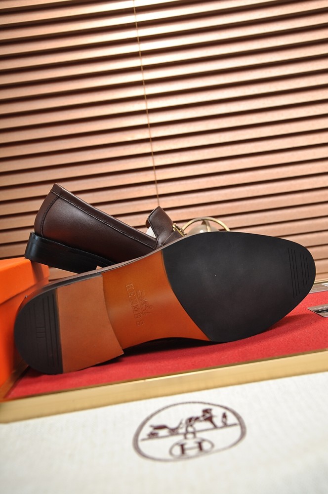 Hermes Mens Casual Shoes Fashion Dress Shoes for Men Luxury Brand with Original Box