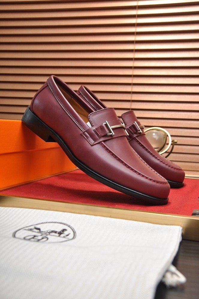 Hermes Mens Casual Shoes Fashion Dress Shoes for Men Luxury Brand with Original Box