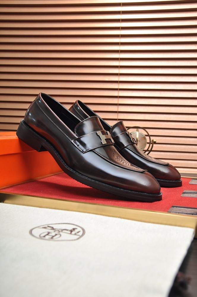 Hermes Mens Casual Shoes Fashion Dress Shoes for Men Luxury Brand with Original Box