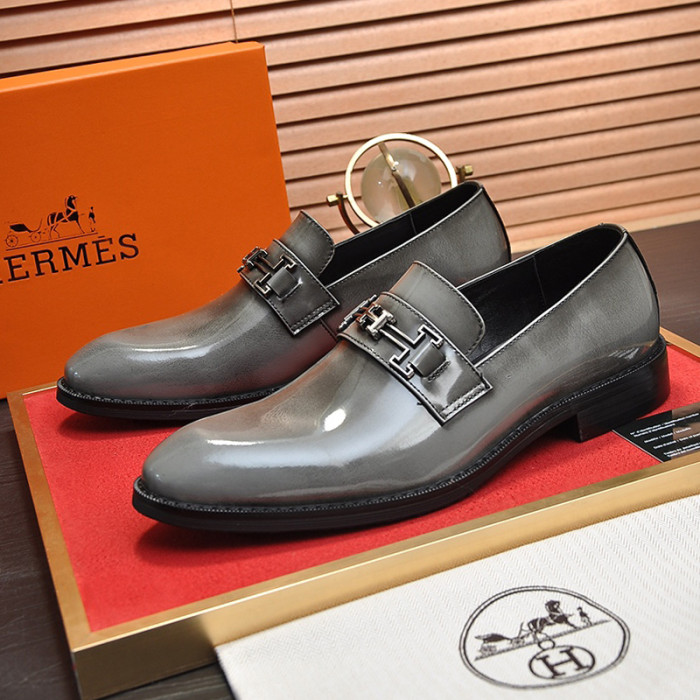 Hermes Mens Casual Shoes Fashion Dress Shoes for Men Luxury Brand with Original Box