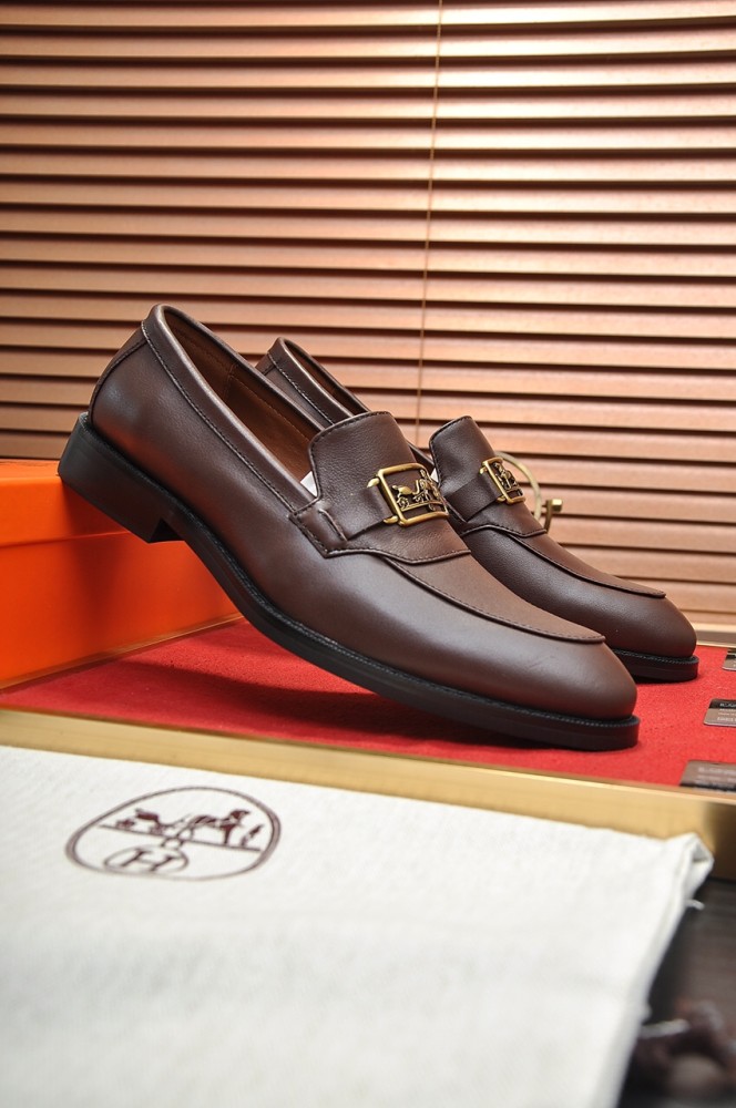 Hermes Mens Casual Shoes Fashion Dress Shoes for Men Luxury Brand with Original Box