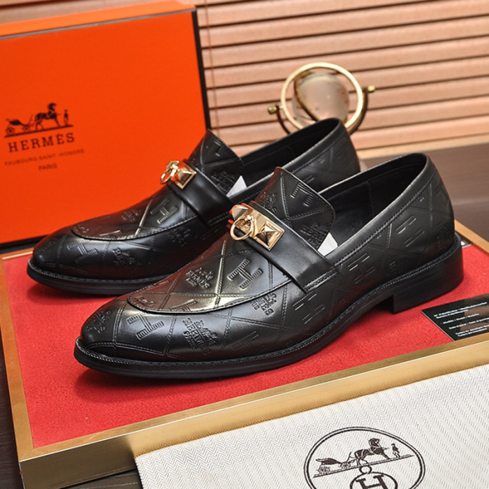 Hermes Mens Casual Shoes Fashion Dress Shoes for Men Luxury Brand with Original Box