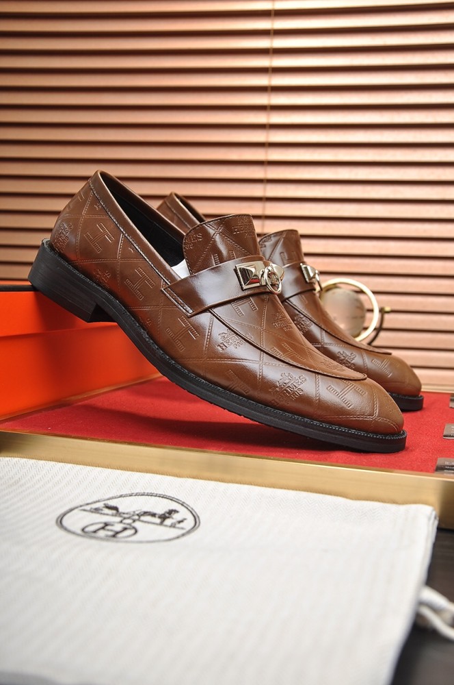Hermes Mens Casual Shoes Fashion Dress Shoes for Men Luxury Brand with Original Box