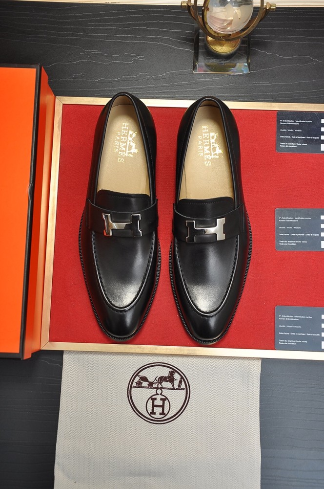 Hermes Mens Casual Shoes Fashion Dress Shoes for Men Luxury Brand with Original Box