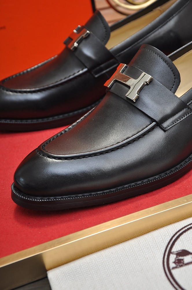 Hermes Mens Casual Shoes Fashion Dress Shoes for Men Luxury Brand with Original Box
