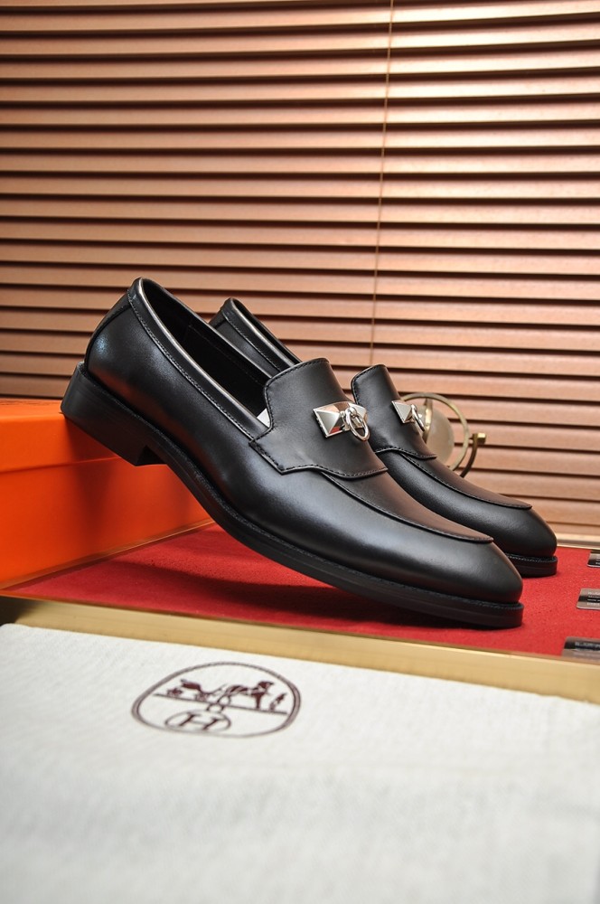 Hermes Mens Casual Shoes Fashion Dress Shoes for Men Luxury Brand with Original Box