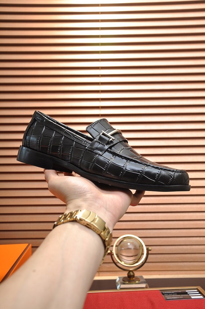Hermes Mens Casual Shoes Fashion Dress Shoes for Men Luxury Brand with Original Box