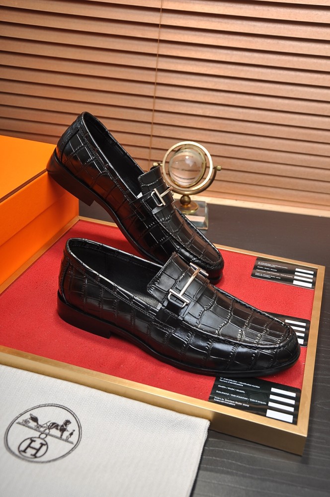 Hermes Mens Casual Shoes Fashion Dress Shoes for Men Luxury Brand with Original Box