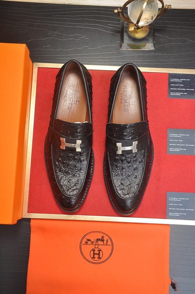 Hermes Mens Casual Shoes Fashion Dress Shoes for Men Luxury Brand with Original Box