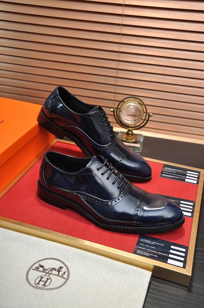 Hermes Mens Casual Shoes Fashion Dress Shoes for Men Luxury Brand with Original Box