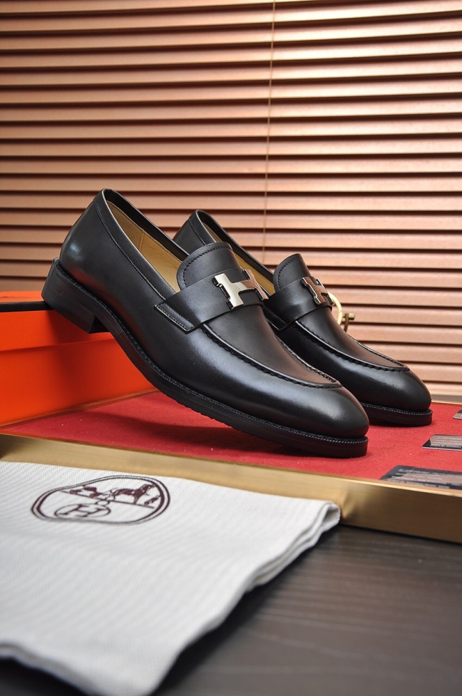 Hermes Mens Casual Shoes Fashion Dress Shoes for Men Luxury Brand with Original Box