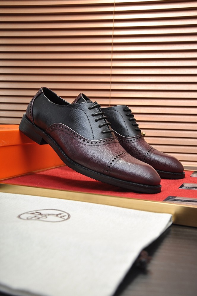 Hermes Mens Casual Shoes Fashion Dress Shoes for Men Luxury Brand with Original Box