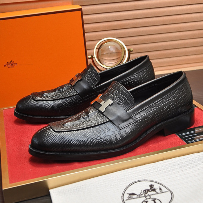 Hermes Mens Casual Shoes Fashion Dress Shoes for Men Luxury Brand with Original Box