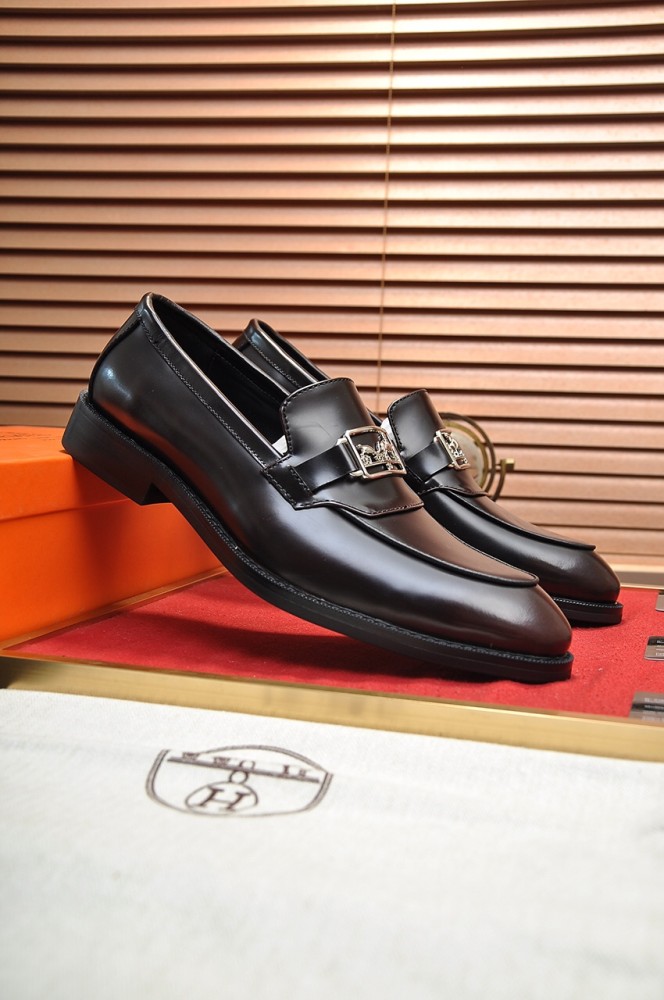 Hermes Mens Casual Shoes Fashion Dress Shoes for Men Luxury Brand with Original Box