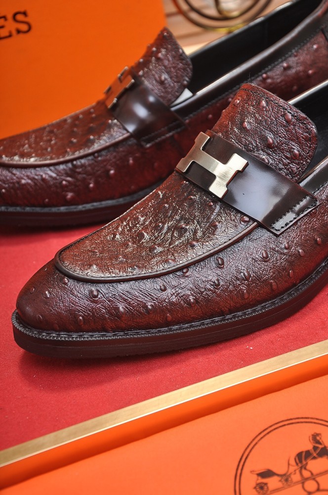 Hermes Mens Casual Shoes Fashion Dress Shoes for Men Luxury Brand with Original Box