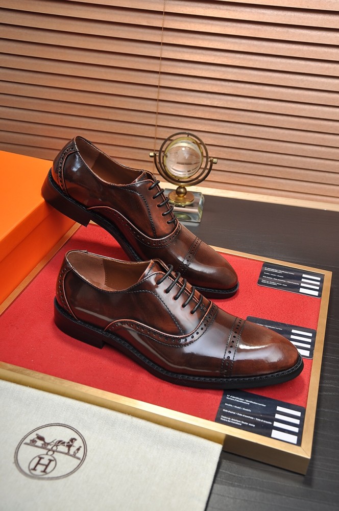 Hermes Mens Casual Shoes Fashion Dress Shoes for Men Luxury Brand with Original Box