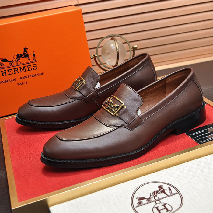 Hermes Mens Casual Shoes Fashion Dress Shoes for Men Luxury Brand with Original Box