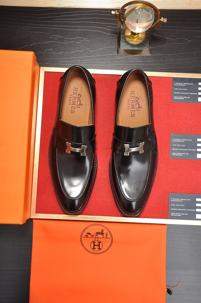 Hermes Mens Casual Shoes Fashion Dress Shoes for Men Luxury Brand with Original Box