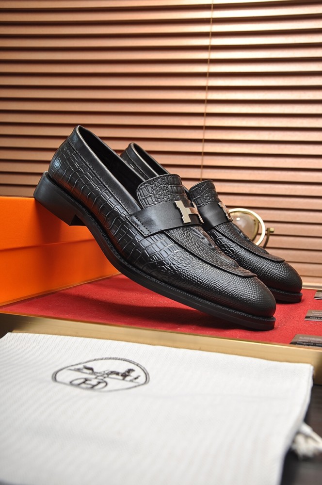 Hermes Mens Casual Shoes Fashion Dress Shoes for Men Luxury Brand with Original Box