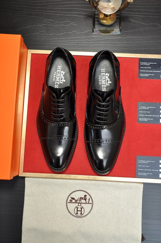 Hermes Mens Casual Shoes Fashion Dress Shoes for Men Luxury Brand with Original Box