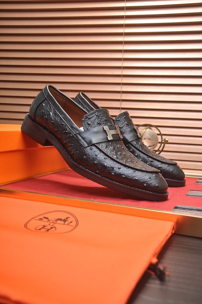 Hermes Mens Casual Shoes Fashion Dress Shoes for Men Luxury Brand with Original Box