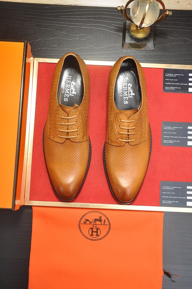 Hermes Mens Casual Shoes Fashion Dress Shoes for Men Luxury Brand with Original Box